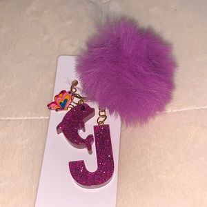 Letter J Keychain